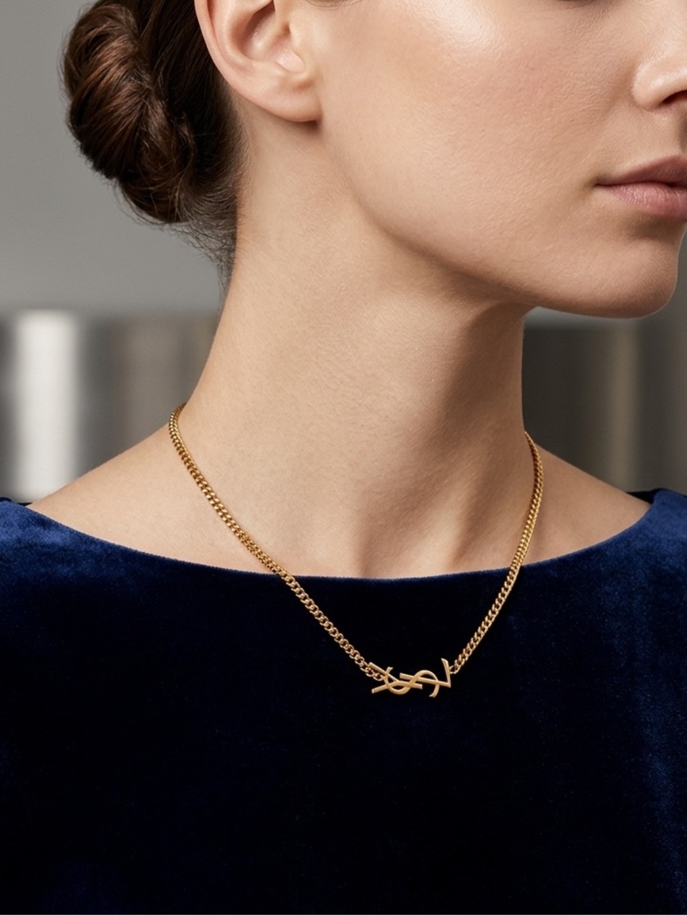 🆕 Saint Laurent YSL Logo Necklace